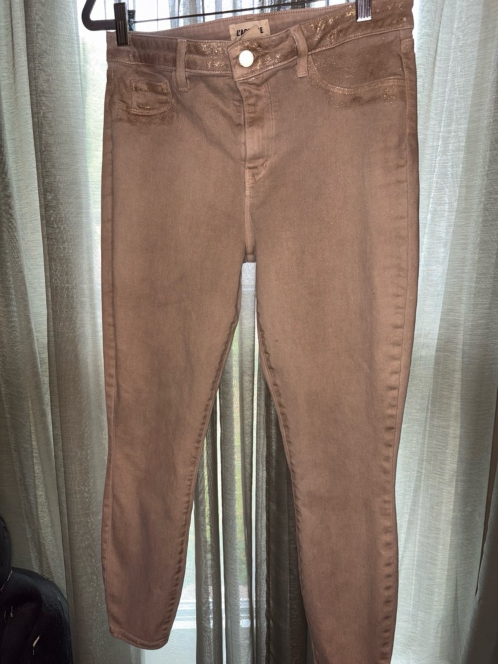 L'AGENCE Slim Skinny Jeans in Taupe Brown